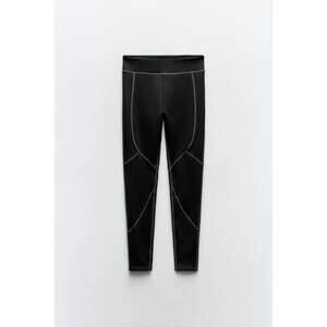 MIXED TOPSTITCHED LEGGINGS